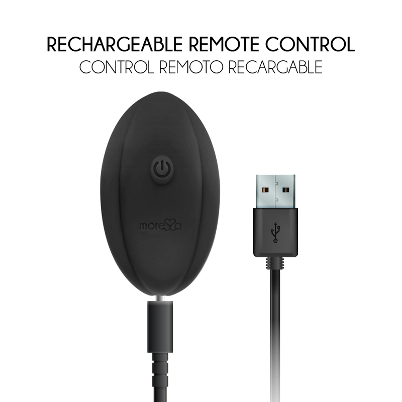 Lauren Remote-Control Couples Stimulator, Dual Motors, Waterproof MORESSA