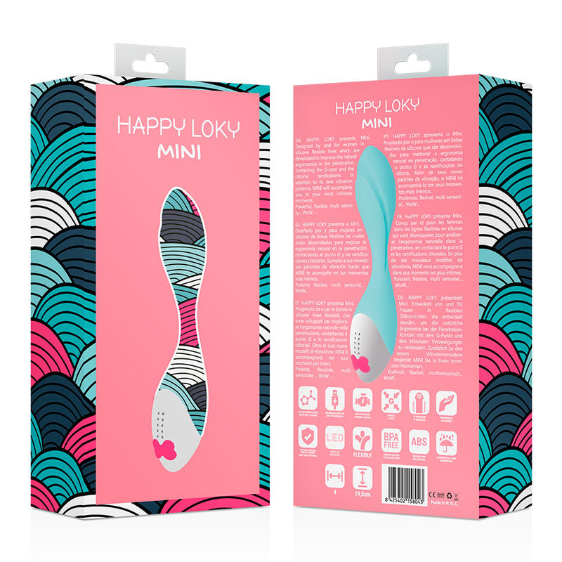 Mini Fun Silicone Vibrator - 19.5 cm - Happy Loky