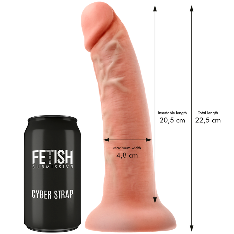 Remote-control dual-density strap-on | 22.5 cm × 4.8 cm | FETISH SUBMISSIVE