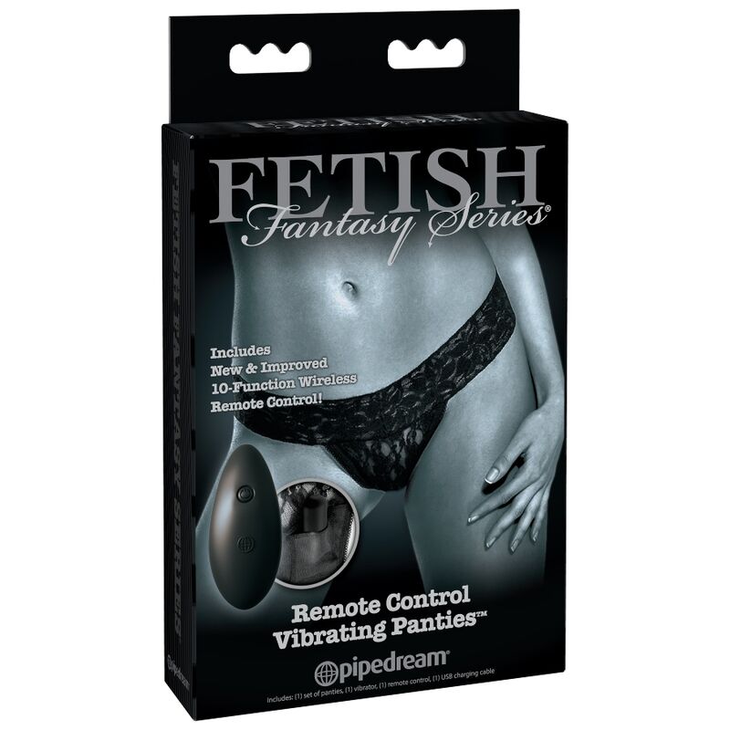 Remote-control vibrating panties, rechargeable | Waist 61–86 cm | FETISH FANTASY LIMITED EDITION