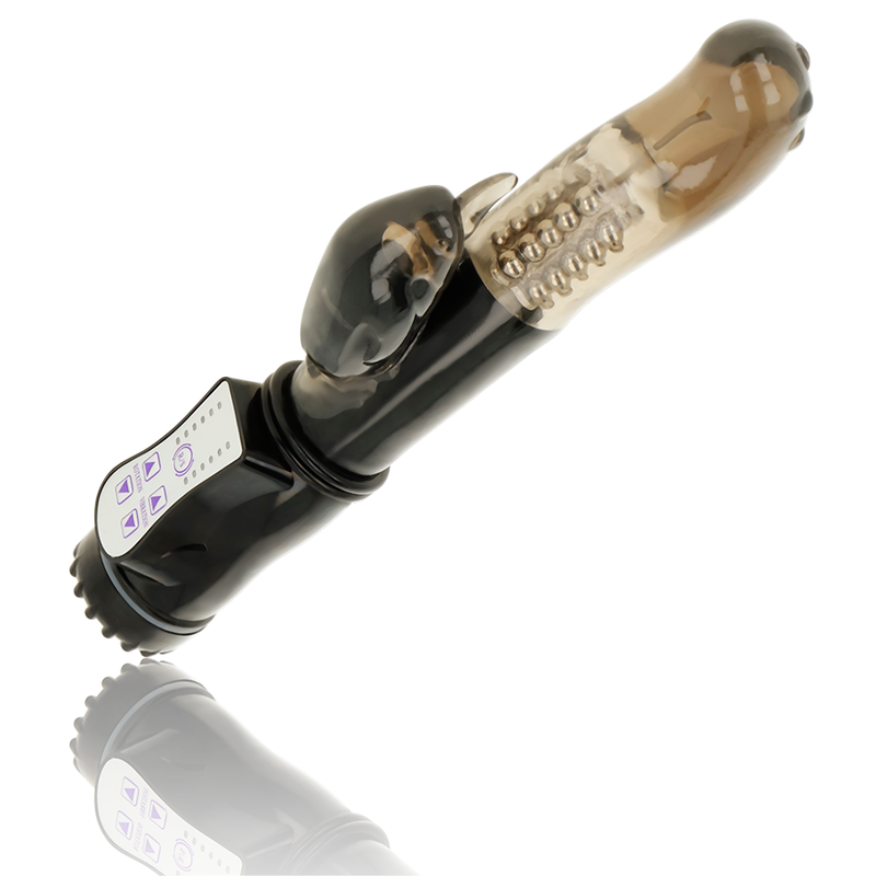 Rotating Vibrator with Dolphin Clitoral Stimulator | 22.5 cm x 3.0 cm | OHMAMA