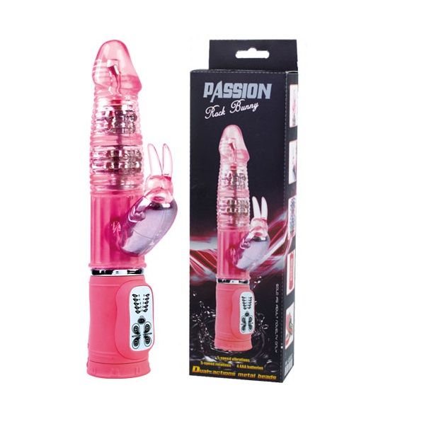 Passion Rock Bunny Rotator Vibrator Pink | 27 cm x 4.5 cm | BAILE