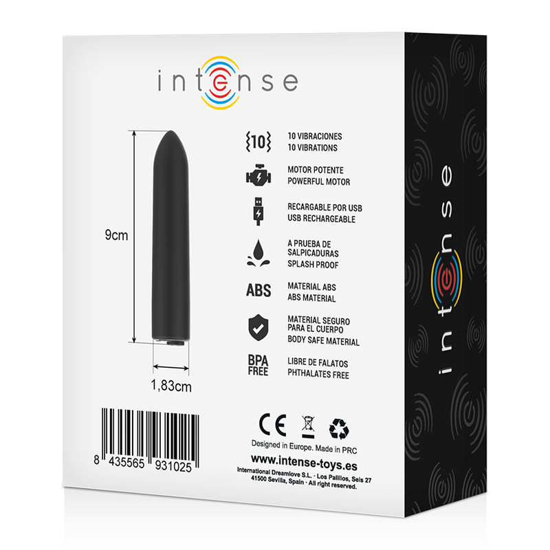 Vibrating Bullet | 8.5 cm x 1.7 cm | 10 Modes | INTENSE