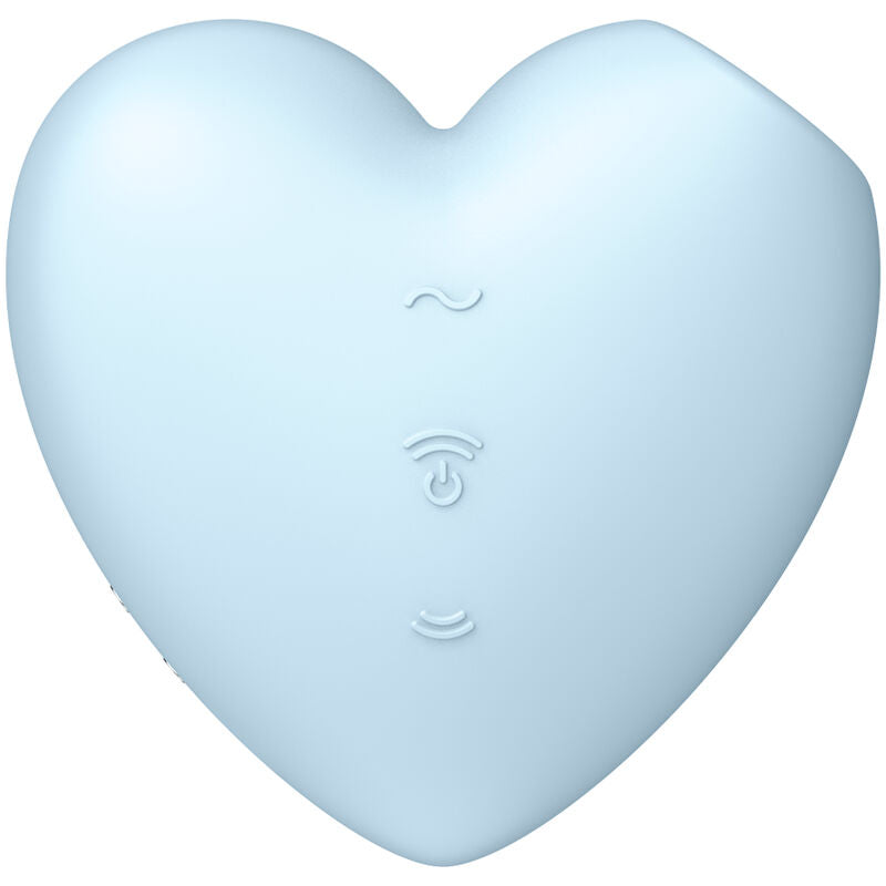 SATISFYER - CUTIE HEART AIR PULSE STIMULATOR & VIBRATOR PINK