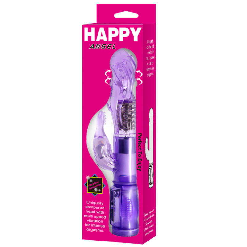 Mini Rotator with Rabbit “Happy Angel” Lilac – 21.5 cm × 3.5 cm