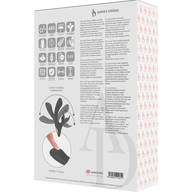 ANNE'S DESIRE  - RABBIT REMOTE CONTROL TECHNOLOG A WATCHME BLACK