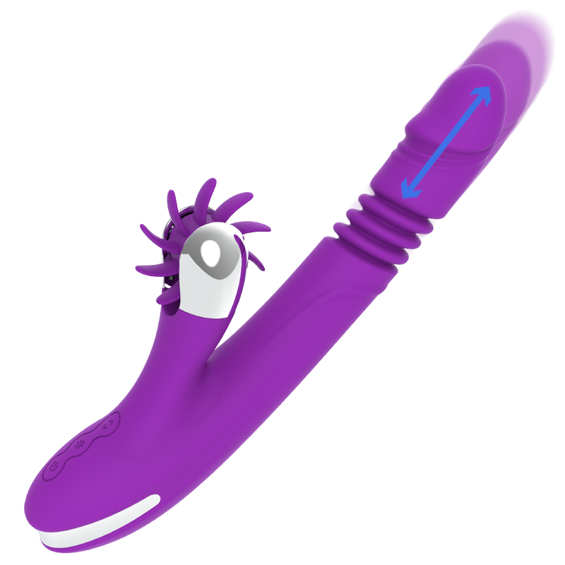 Bunny Funny Up and Down 2.0 Clitoral Vibrator - 24 cm - FUN FUNCTION