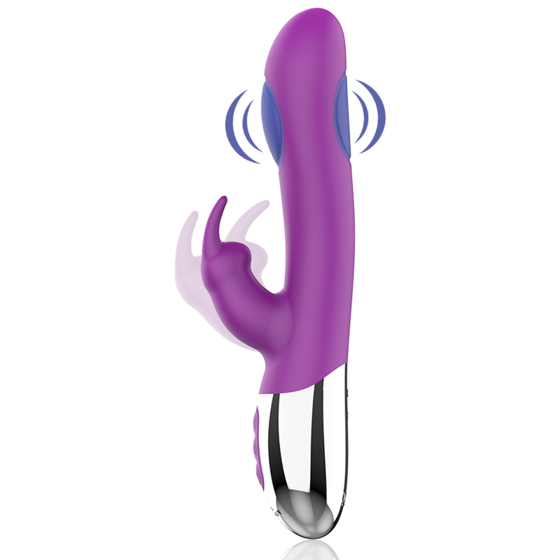 Combi Double Tapping Dual-Motor Vibrator – 21 cm – FUN FUNCTION