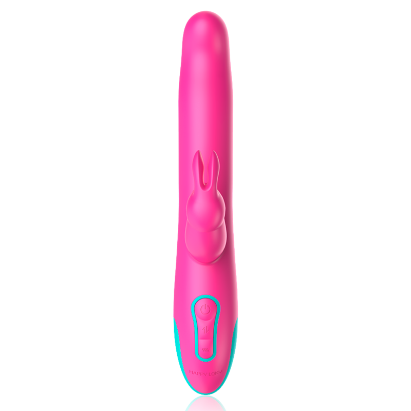 Pluto Rabbit Vibrator and Rotator 24 cm x 3.2 cm - 10 Modes, 4 Rotation Speeds, Watchme Compatible - HAPPY LOKY