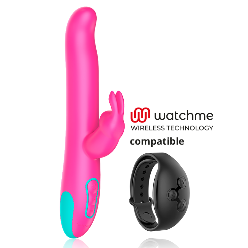 Pluto Rabbit Vibrator and Rotator 24 cm x 3.2 cm - 10 Modes, 4 Rotation Speeds, Watchme Compatible - HAPPY LOKY