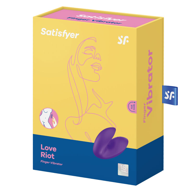 SATISFYER - LOVE RIOT FINGER VIBRATOR PINK