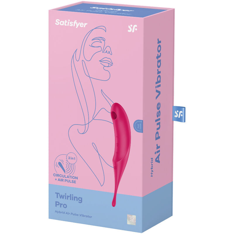 SATISFYER - TWIRLING PRO AIR PULSE STIMULATOR & VIBRATOR BLUE