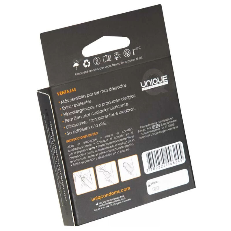 UNIQ Classic latex-free condoms – 3 units
