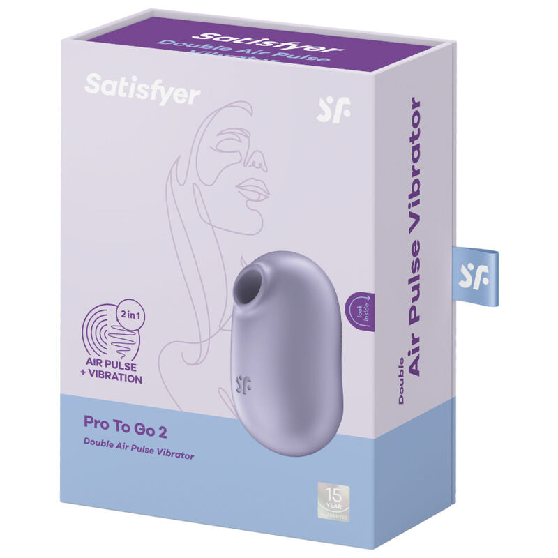 Pro To Go 2 Double Air-Pulse Stimulator & Vibrator – Satisfyer