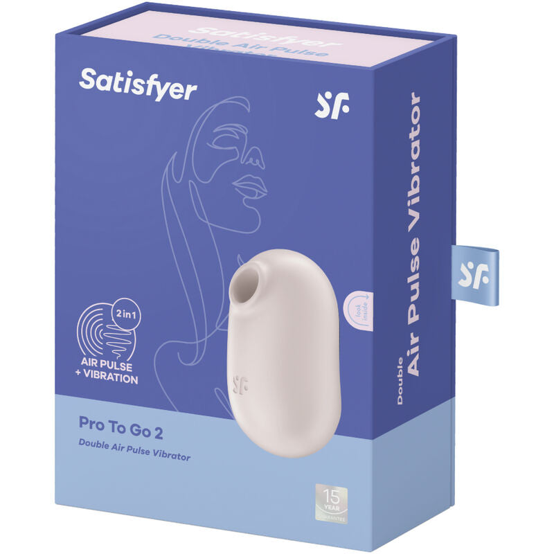 Pro To Go 2 Double Air-Pulse Stimulator & Vibrator – Satisfyer
