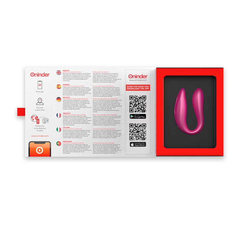 Lisboa Couples Vibrator – App-Controlled, Dual Stimulation, IPX7 – ONINDER