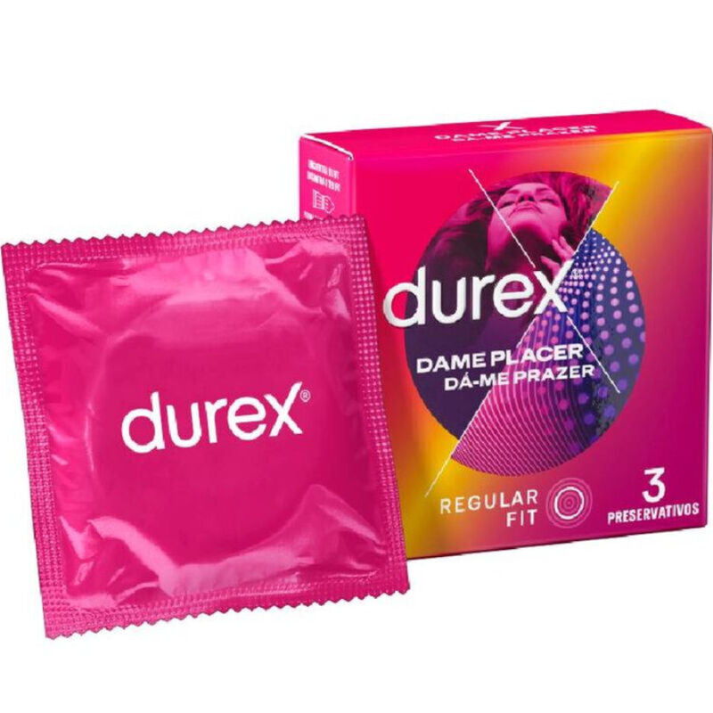DUREX Dame Placer Textured Condoms 56 mm – 3 Units