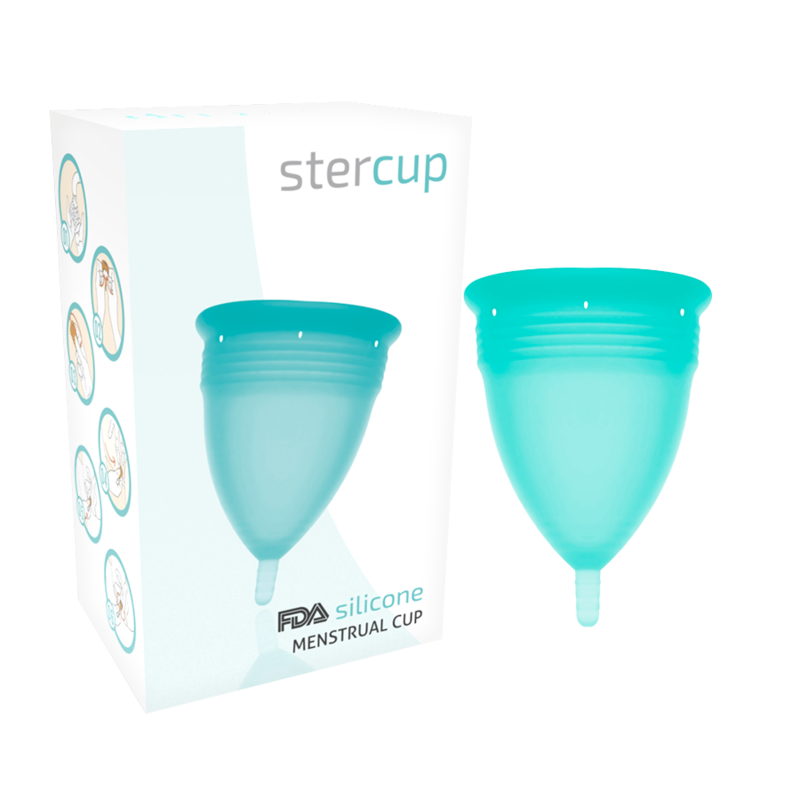 FDA Silicone Menstrual Cup Aquamarine – Size S (15 ml) | STERCUP