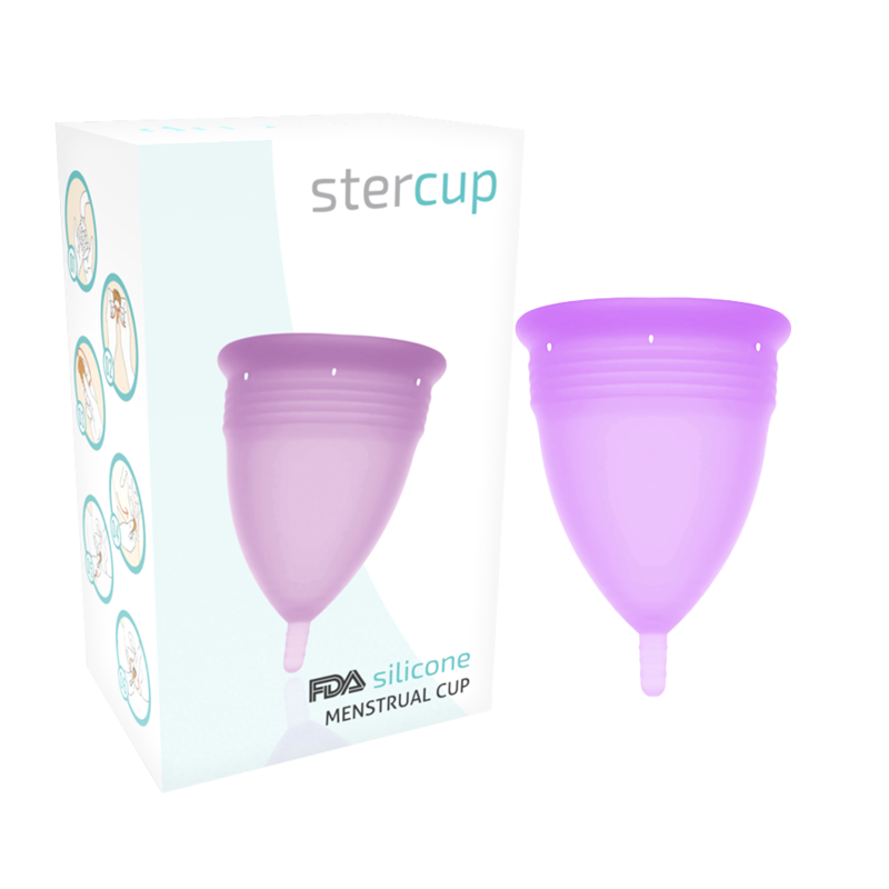 FDA Silicone Menstrual Cup Violet – Size S (15 ml) | STERCUP