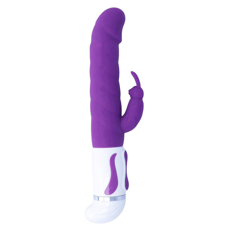 Bobble Rotator Rabbit Vibrator – Lilac Silicone – 27 cm – INTENSE