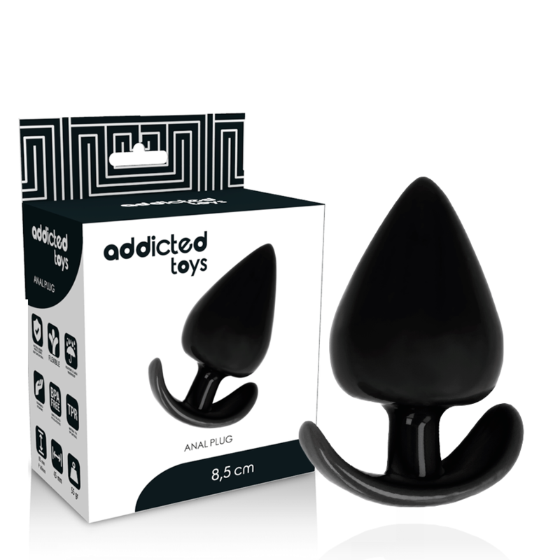 Black Anal Plug 8.5 cm x 4.5 cm