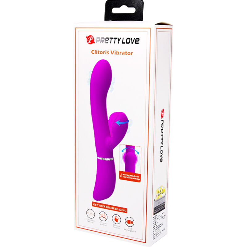 Clitoral & G-Spot Licking Vibrator | 12 Vibration + 4 Licking Modes | Pretty Love