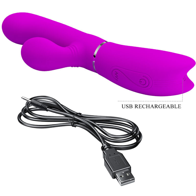 Clitoral & G-Spot Licking Vibrator | 12 Vibration + 4 Licking Modes | Pretty Love