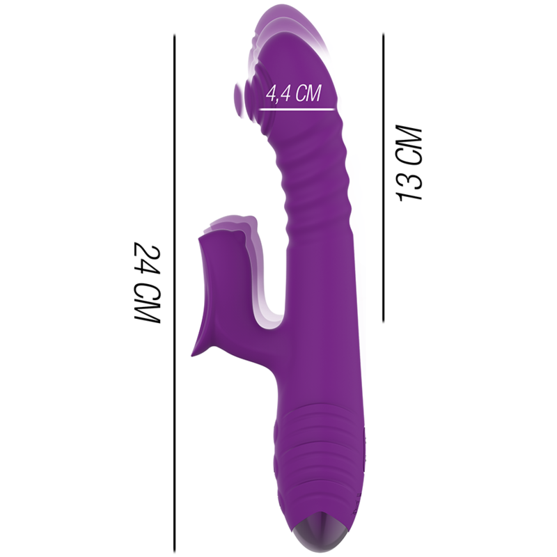 Iggy Up-and-Down Rabbit Vibrator – Rechargeable – 24 cm – INTENSE