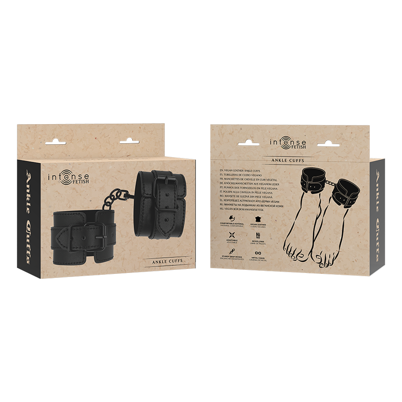 Fetish Vegan Leather Ankle Cuffs – INTENSE