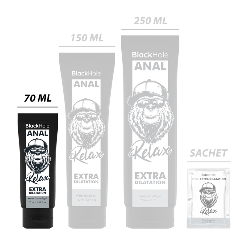 Water-Based Anal Dilation Gel 70 ml | BLACK HOLE
