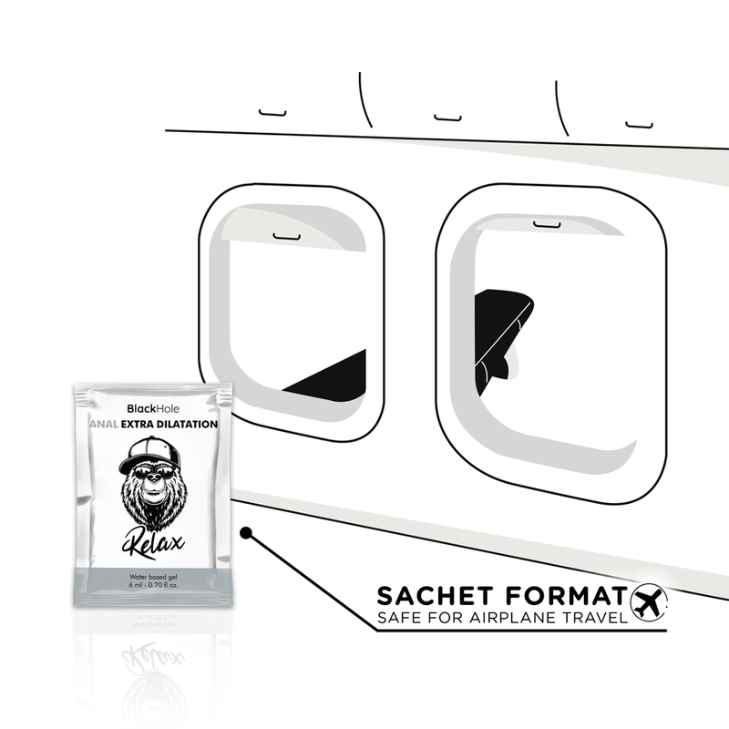 Black Hole Water-Based Anal Relax Gel | Extra Dilation | 6 ml Single-Dose