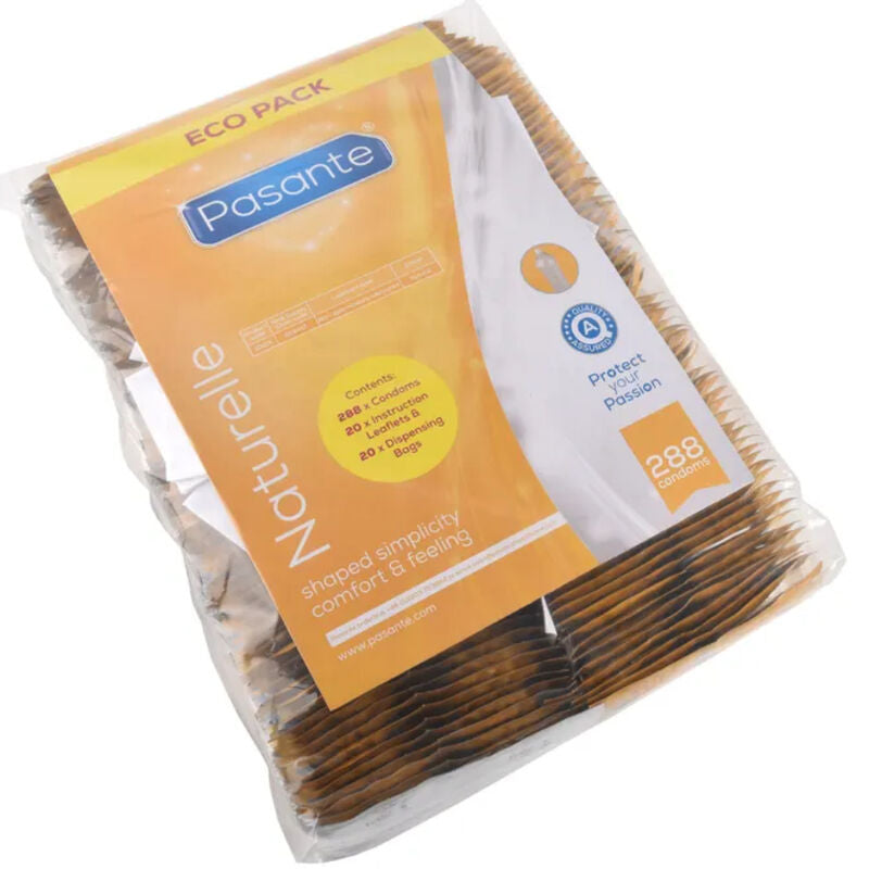 PASANTE Naturelle Condoms - 54 mm - 288 Units