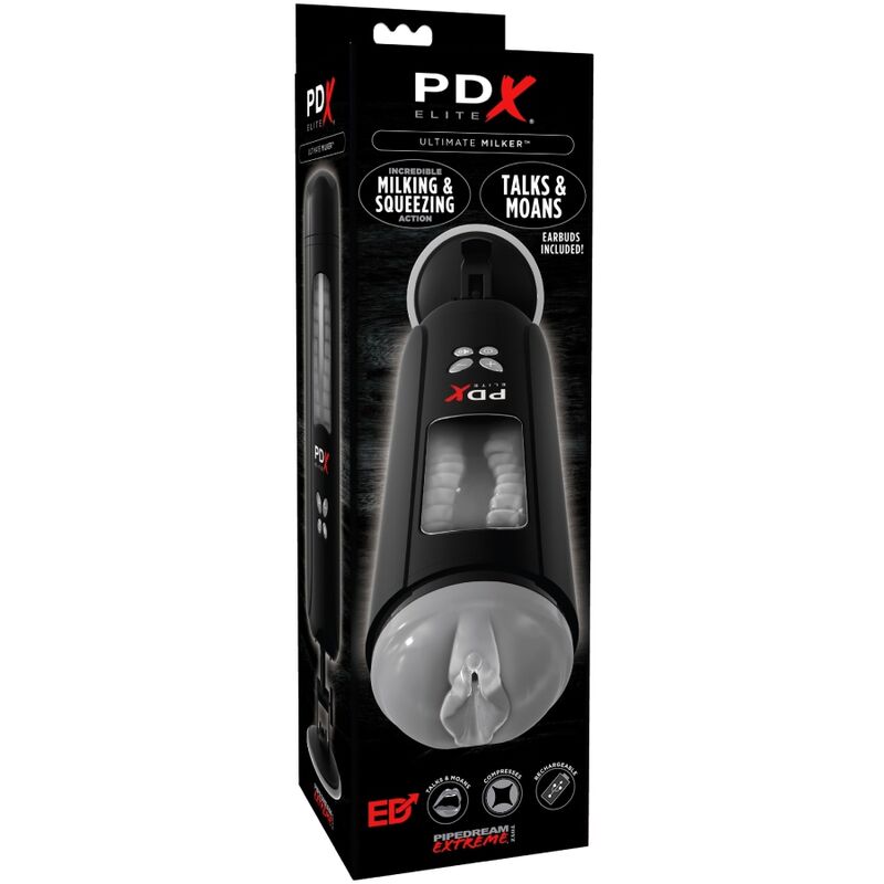 PDX Elite – Ultimate Milker Rotating Stroker with Voice | 10 Rotations, 5 Speeds