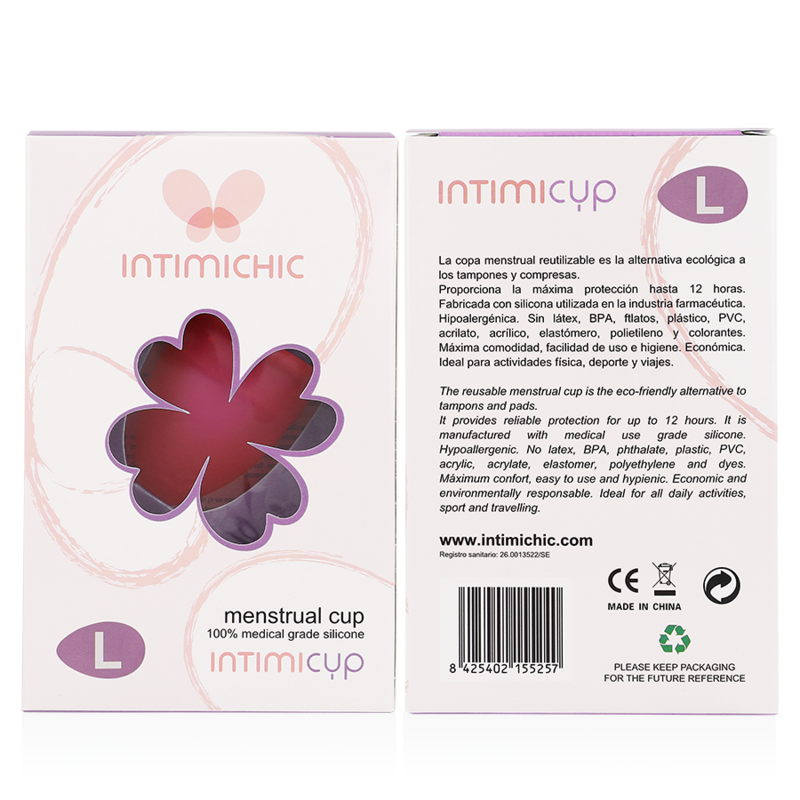 Menstrual Cup | Medical-Grade Silicone | Size L | INTIMICHIC