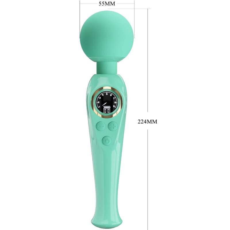 Skyler Wand Vibrator Green | 10 Modes × 9 Speeds | Pretty Love