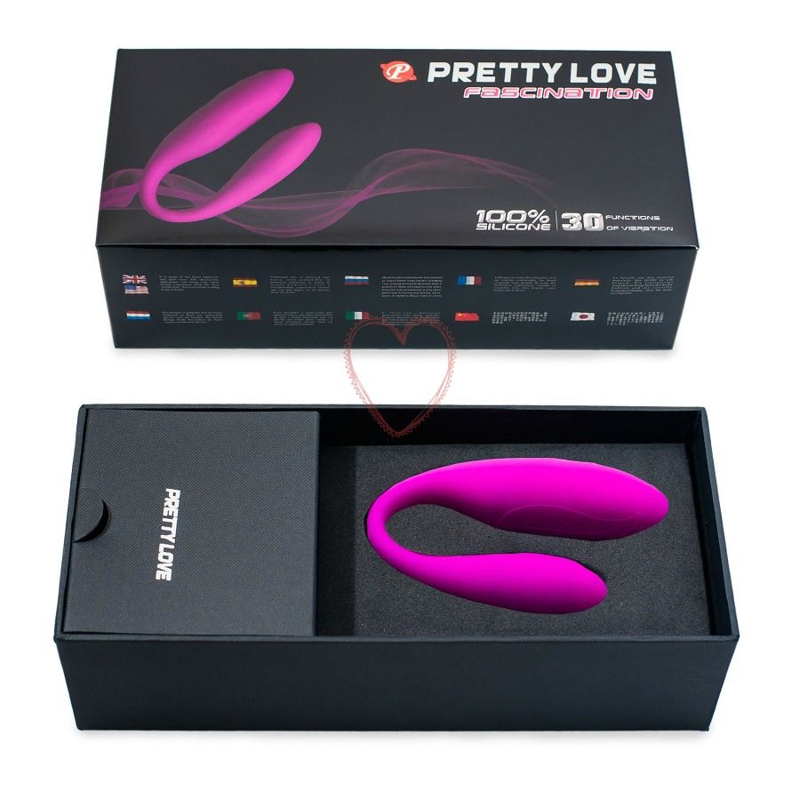 Pretty Love – Fascination U-Shaped Couples Vibrator | 30 Functions | Lilac