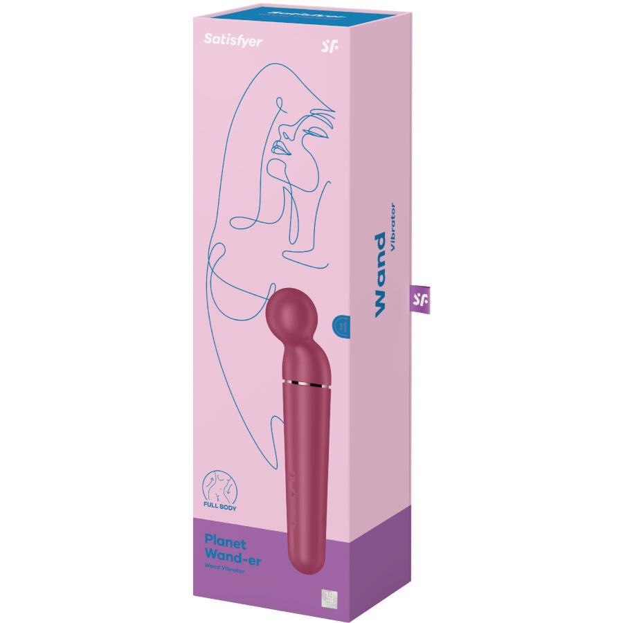 Planet Wand-er Blue - XXL Wand Massager - 60 Vibration Combos - Satisfyer