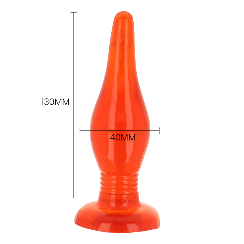 Soft-Touch Anal Plug Red | 14.2 cm x 3.9 cm | BAILE