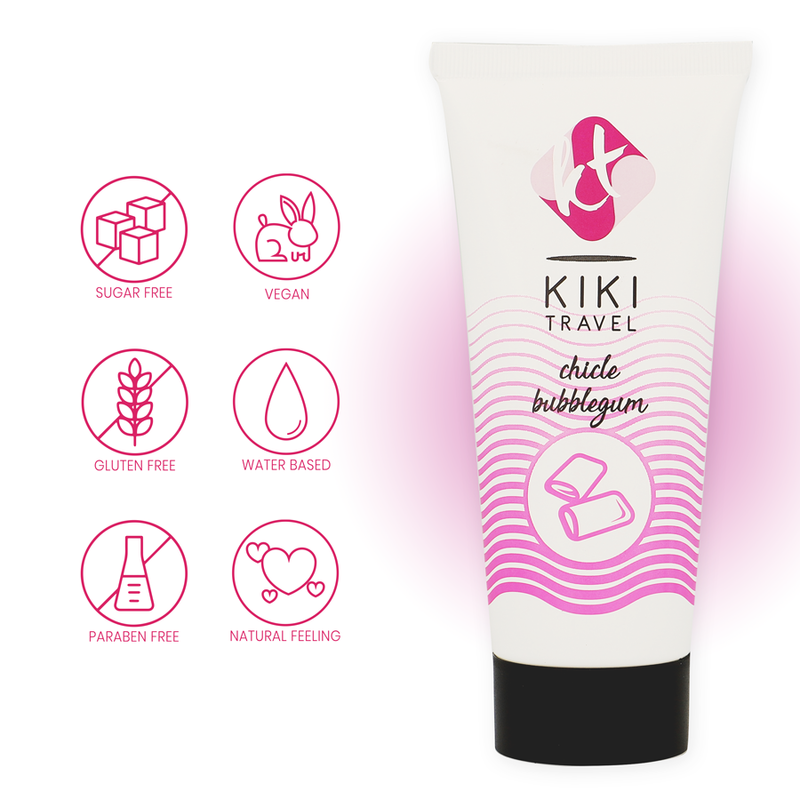 Bubblegum Water-Based Lubricant | 50 ml | KIKÍ TRAVEL