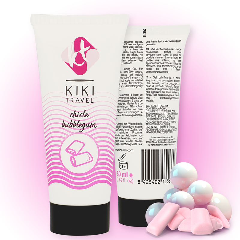 Bubblegum Water-Based Lubricant | 50 ml | KIKÍ TRAVEL