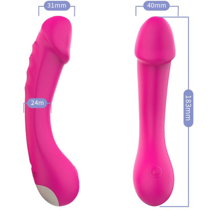 G-Spot Silicone Vibrator Fuchsia | 18.3 cm x 4.0 cm | ARMONY