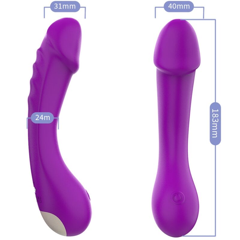 G-Spot Silicone Vibrator Purple | 18.3 cm x 4.0 cm | ARMONY