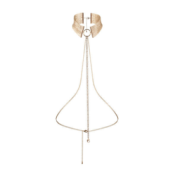 Désir Métallique Golden Choker & Chain Belt | BIJOUX
