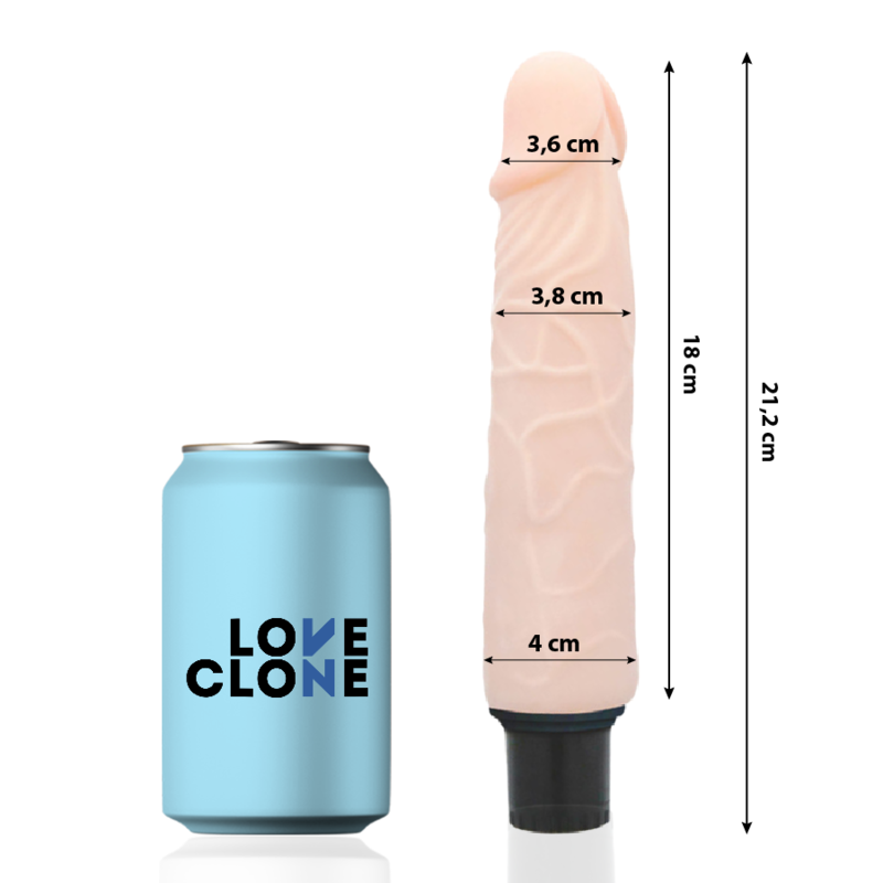 Finn Self-Lubricating Realistic Vibrator | 21.2 cm x 3.8 cm | LOVECLONE