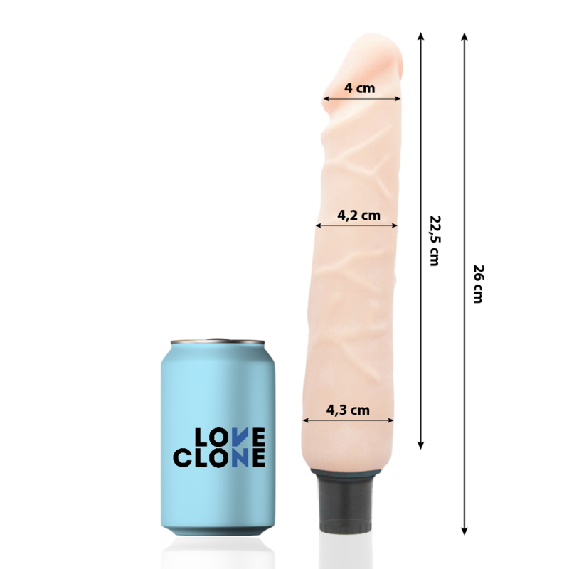 Jansen Self-Lubricating Realistic Vibrator | 26.0 cm x 4.3 cm | LOVECLONE