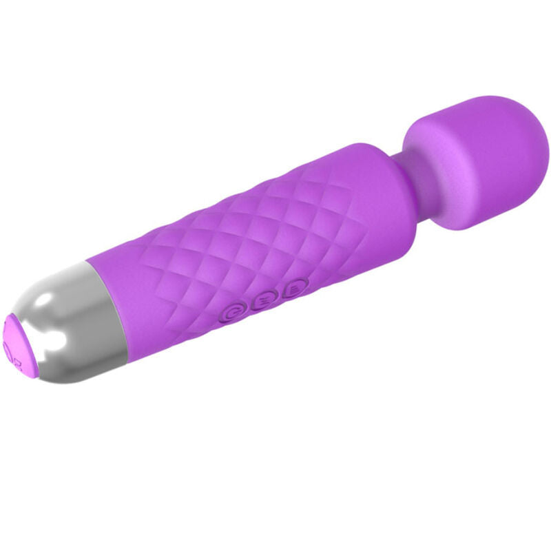 Mini Massager and Vibrator Violet 20 cm — 8 Speeds, 18 Patterns — Armony