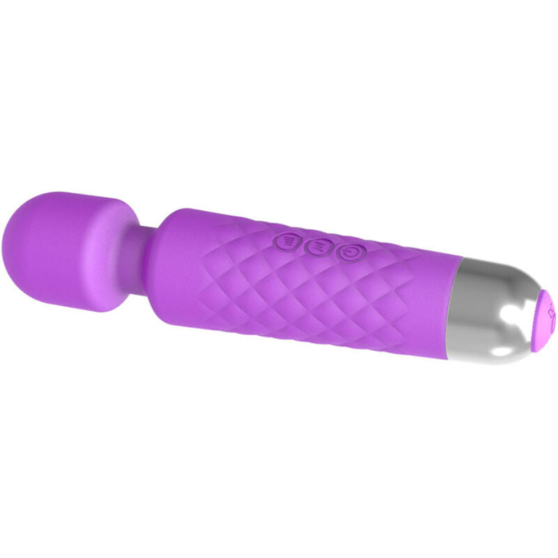 Mini Massager and Vibrator Violet 20 cm — 8 Speeds, 18 Patterns — Armony