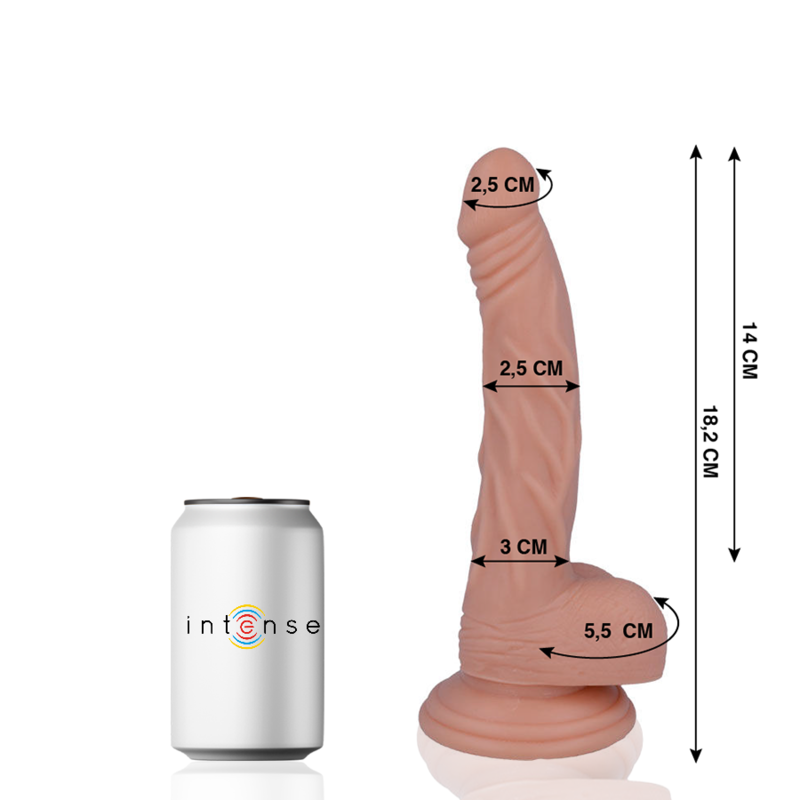 Realistic Dildo 18.2 cm x 2.5 cm with Balls – MR INTENSE