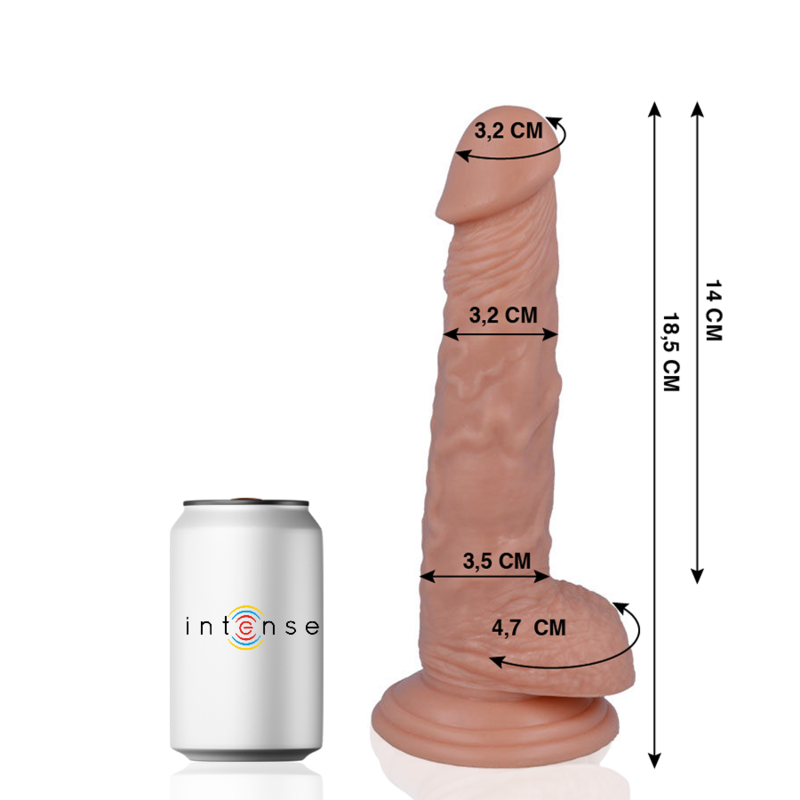 Realistic Dildo 18.5 cm x 3.2 cm with Suction Cup – MR INTENSE