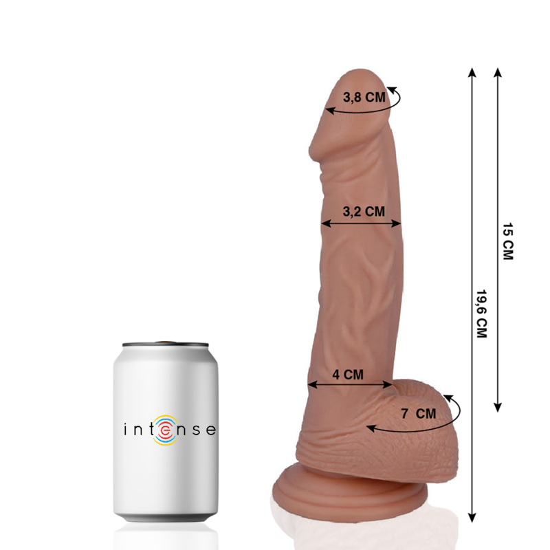 Realistic Dildo 19.6 cm x 3.2 cm with Balls – MR INTENSE
